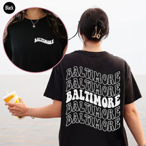 Baltimore  Unisex T-shirt Gift For Fan 2 Sided